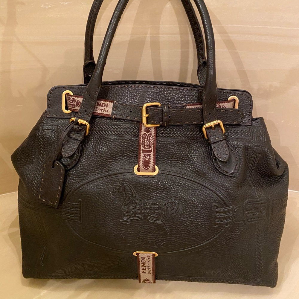 fendi selleria equestrian handbag